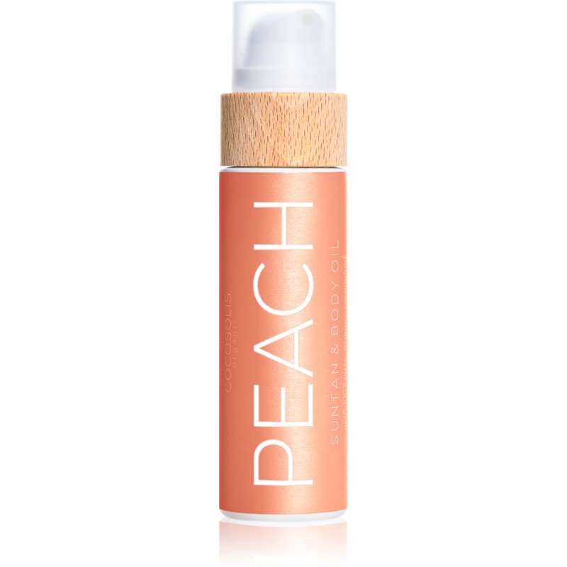 COCOSOLIS PEACH pečující a opalovací olej s vůní Peach 110 ml