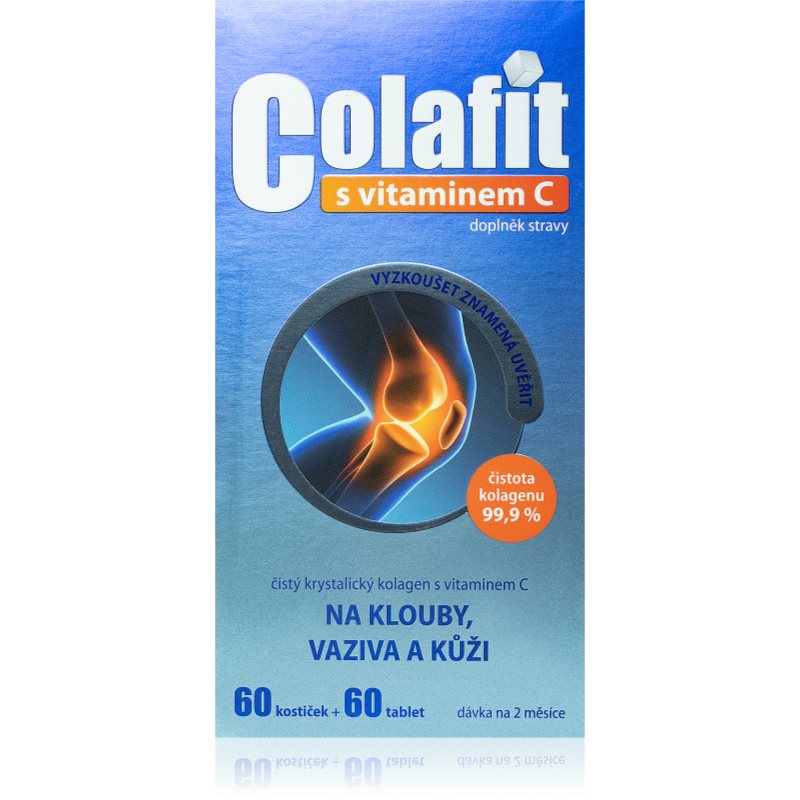 COLAFIT s Vitamínom C kocky a tabletky na kĺby, väzy a kožu 120 tbl
