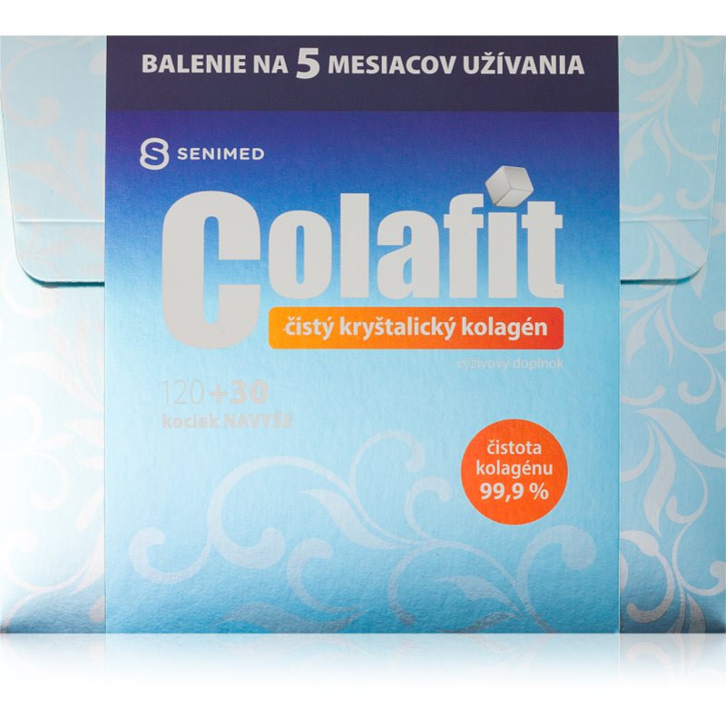 COLAFIT Čistý kryštalický kolagén žuvacie kocky na výživu kĺbov a chrupaviek 150 ks