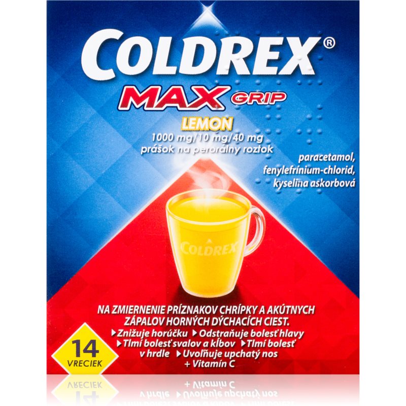 Coldrex Coldrex MAXGRIP Lemon prášok pre perorálny roztok pri chrípke a prechladnutí 14 ks kúpite na Notino.sk
