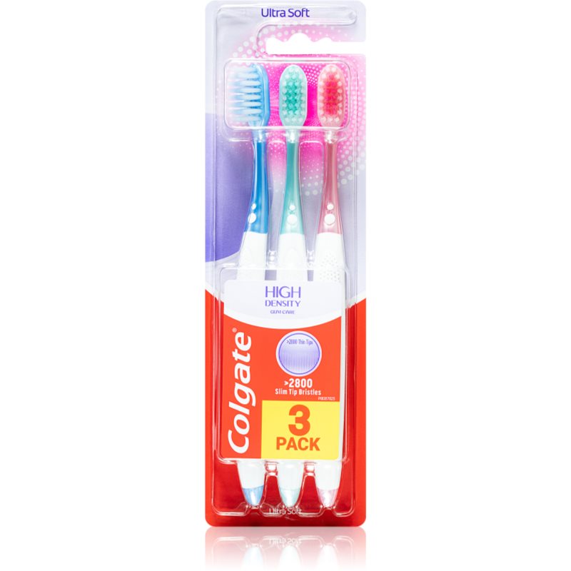 

Colgate High Density 3 pack зубні щітки 3 шт ультра м'яка