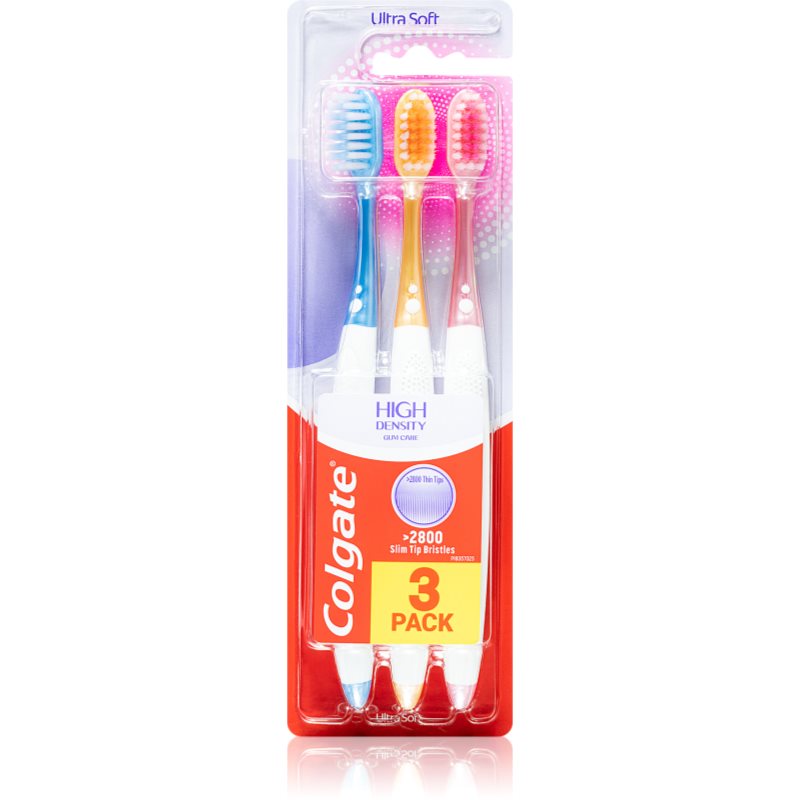 

Colgate High Density 3 pack зубні щітки 3 шт ультра м'яка