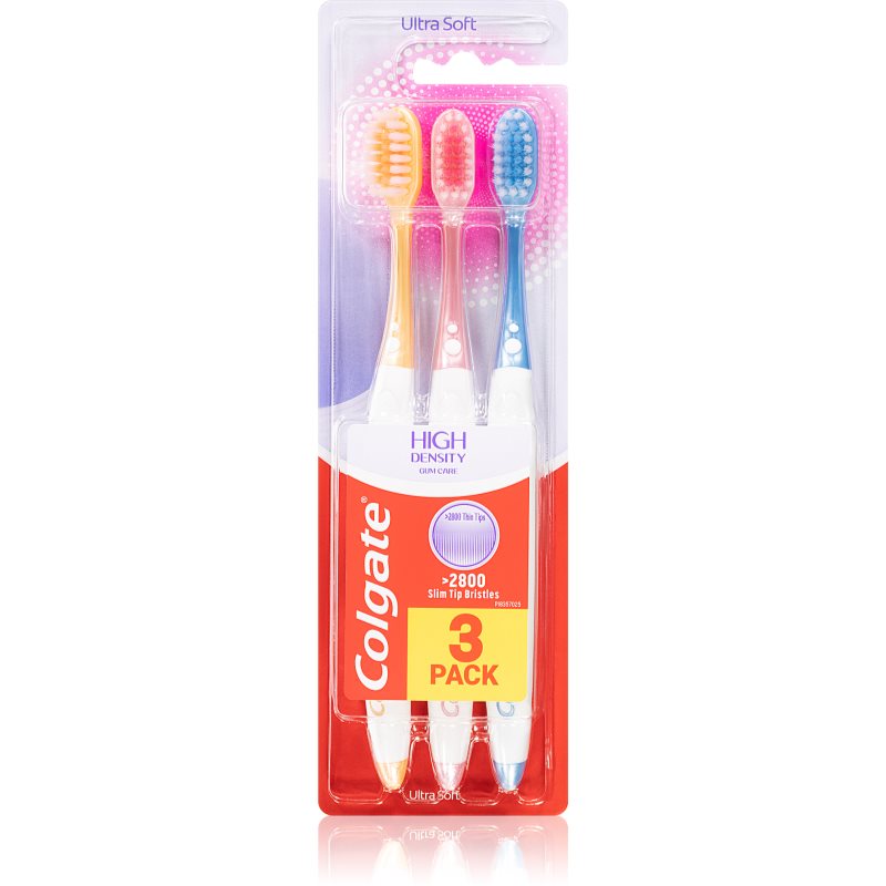 

Colgate High Density 3 pack зубні щітки 3 шт ультра м'яка