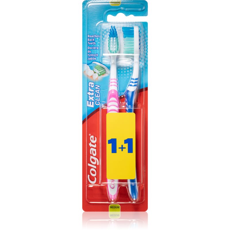 

Colgate Extra Clean Medium зубні щіточки medium 2 шт