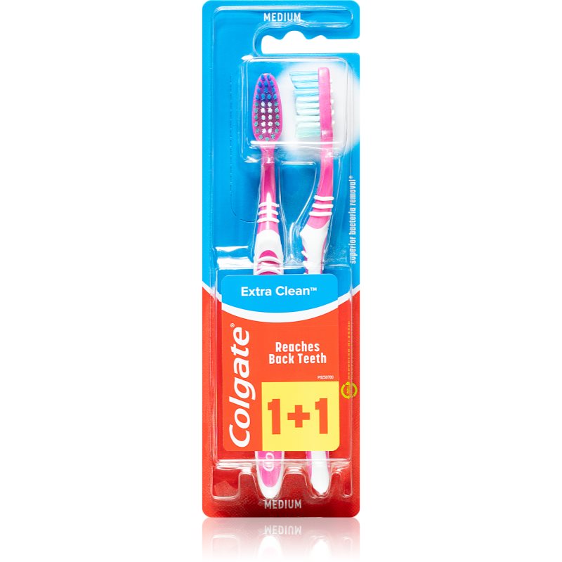 

Colgate Extra Clean Medium зубні щіточки medium 2 шт