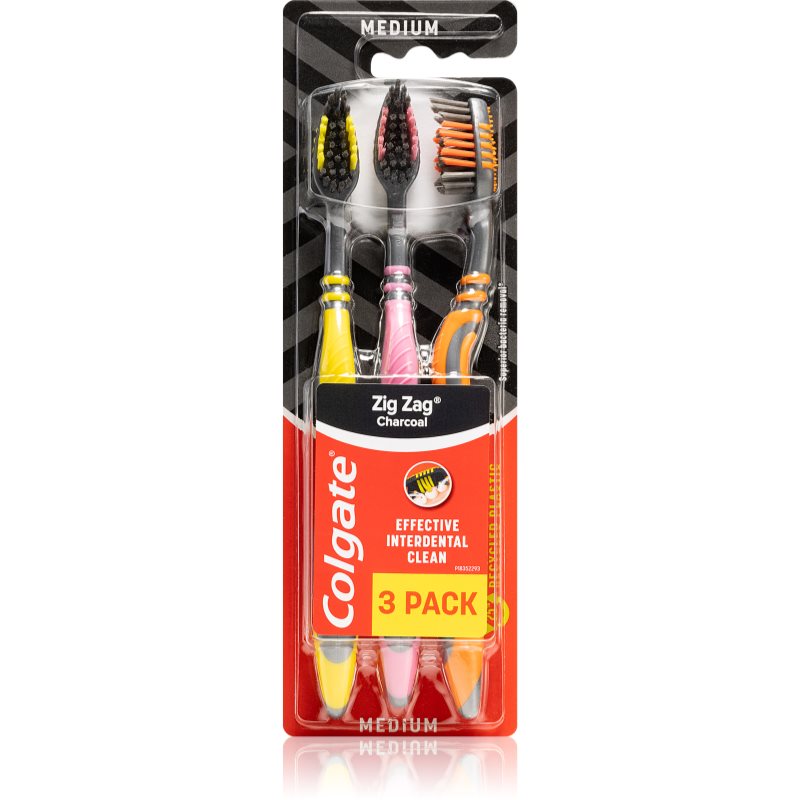 

Colgate Zig Zag Charcoal зубні щіточки medium