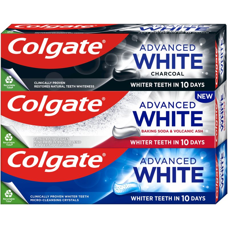 Colgate Advanced White Mix Trio відбілююча зубна паста