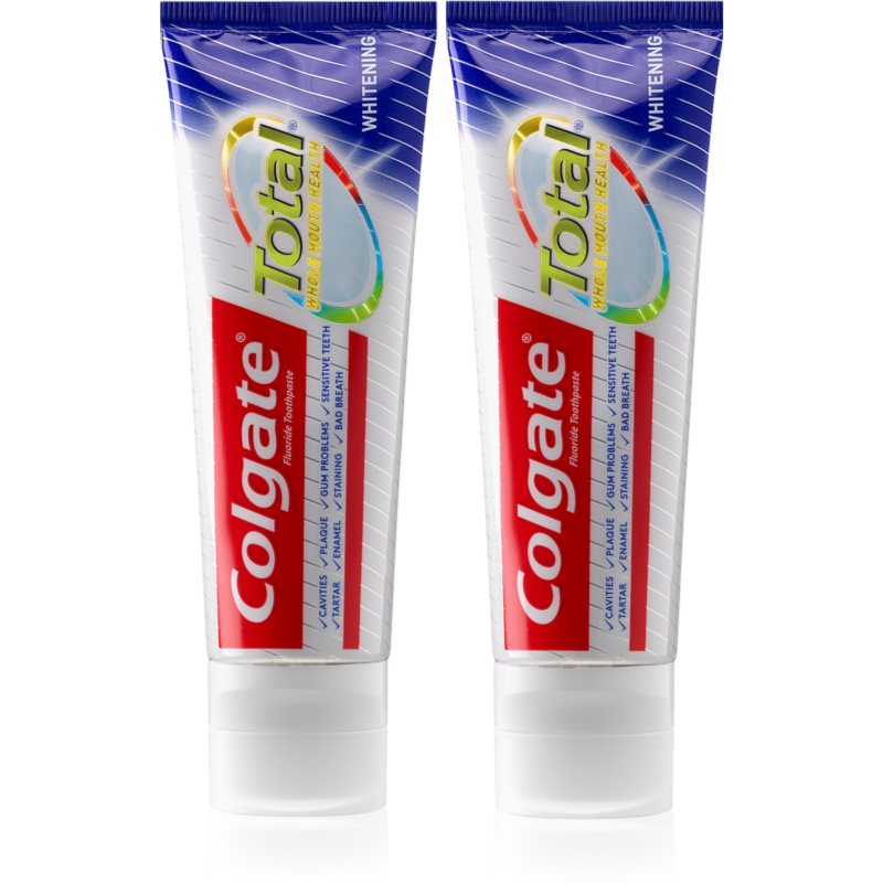 Colgate Total Whitening bleichende Zahnpasta 2 x 75 ml