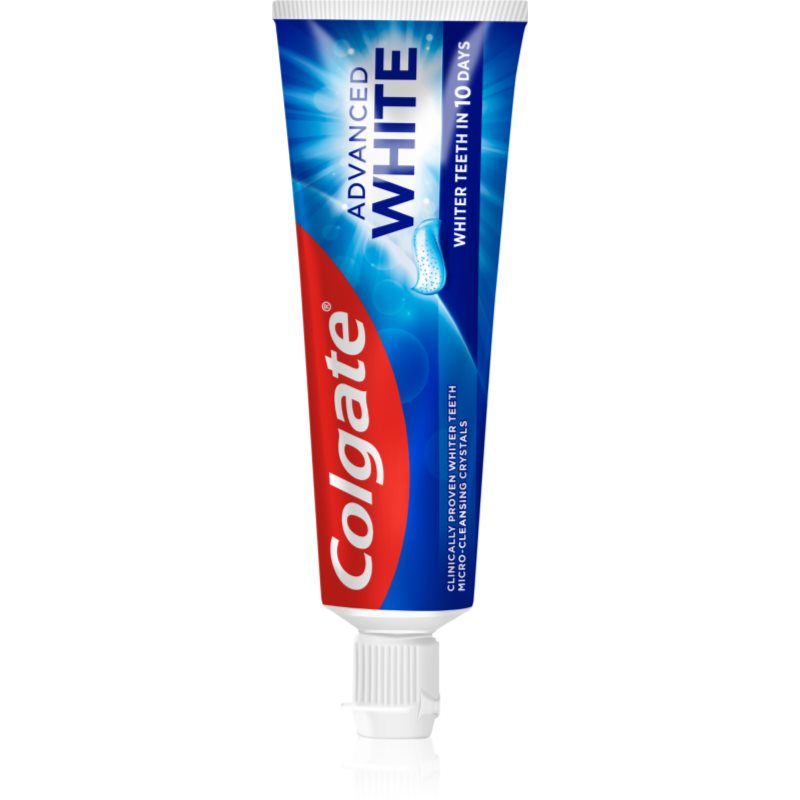 

Colgate Advanced White відбілююча паста проти плям на зубній емалі