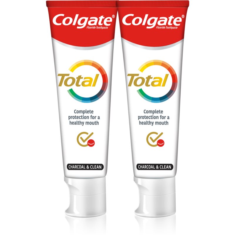 Colgate Total Charcoal bělicí zubní pasta s aktivním uhlím 2x75 ml