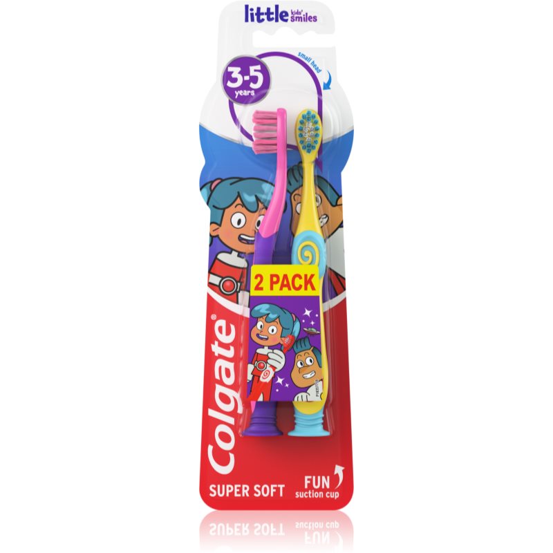 Colgate Little Kids Smiles 3-5 Duopack periuțe de dinți pentru copii 2 buc