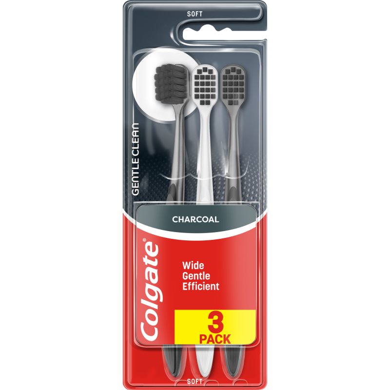 Colgate Colgate Gentle Clean Charcoal Zahnbürsten 3 St.