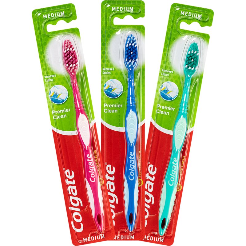 Colgate Premier Clean Toothbrush Medium 1 Pc