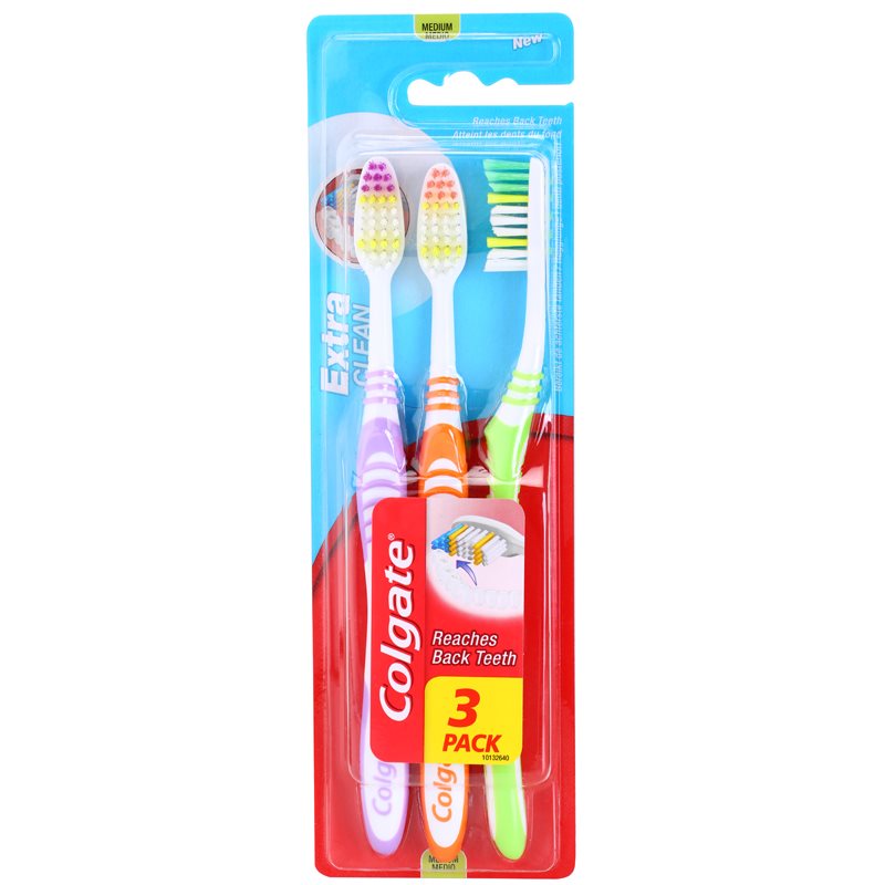 Colgate Extra Clean Medium medium toothbrushes 3 pc
