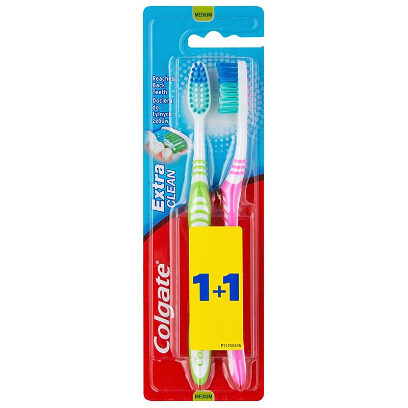 

Colgate Extra Clean Medium зубні щіточки medium 2 шт