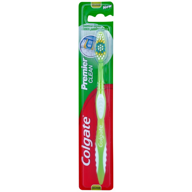 

Colgate Premier Clean зубна щітка середньої жорсткості кольорові варіації