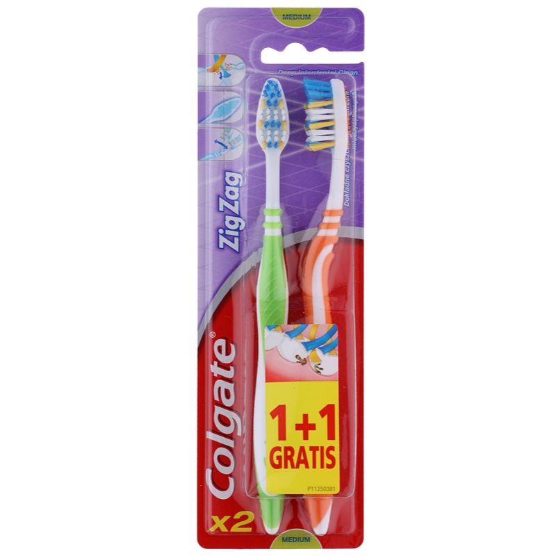 Colgate Zig Zag Medium medium toothbrushes 2 pcs 2 pc
