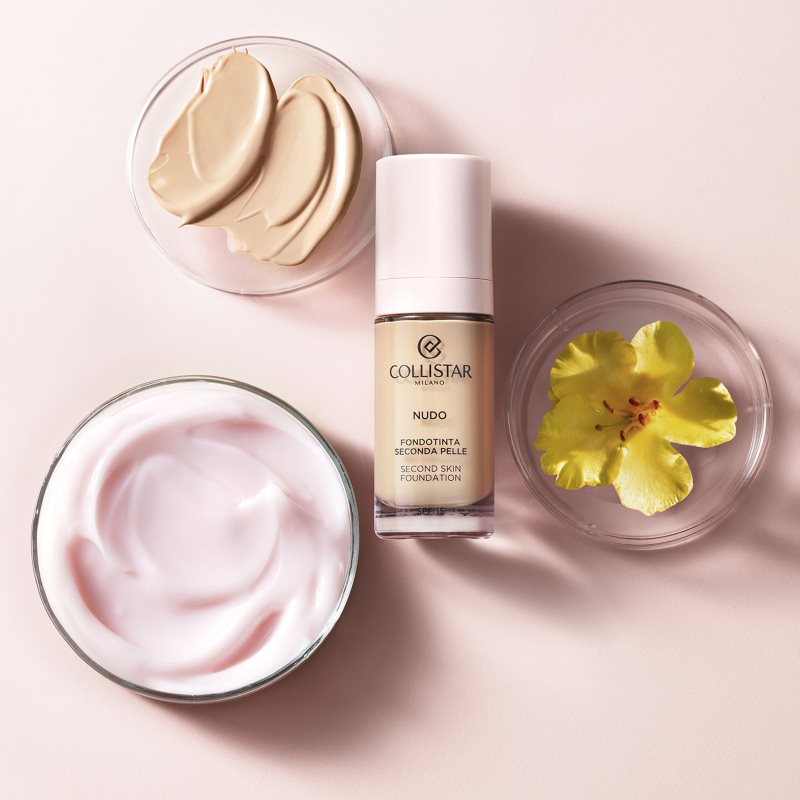 Collistar NUDO Second Skin Foundation SPF 15 rozświetlający podkład nawilżający o działaniu wygładzającym odcień 2G Beige Dorato 30 ml