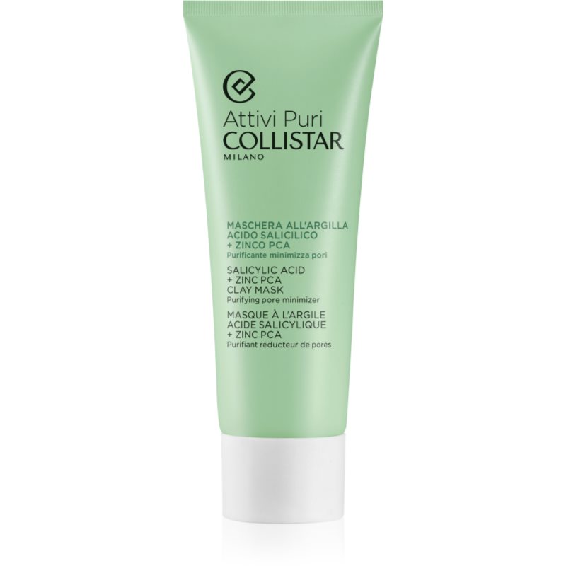 Collistar Collistar Attivi Puri Salicylic Acid + Zinc Clay Mask μάσκα άργιλου με υαλουρονικό οξύ 75 ml