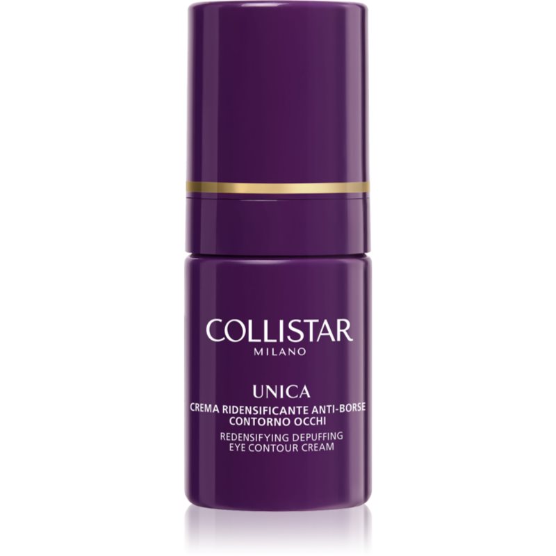 Collistar Unica Redensifying Draining Anti-Bags Eye Contour озаряващ крем за околоочната зона против отоци и тъмни кръгове 15 мл.