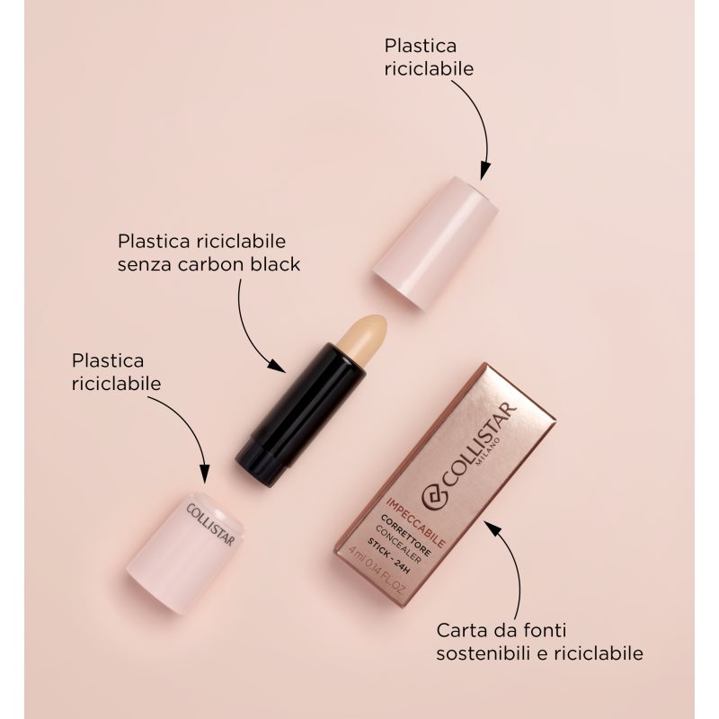 Collistar Concealer IMPECCABILE Correcteur Longue Tenue Recharge Teinte Beige 4 Ml