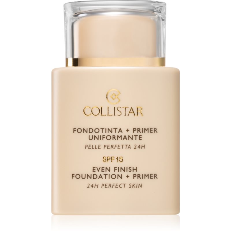 Collistar Even Finish Foundation+Primer 24h Perfect Skin тональний крем та основа під макіяж SPF 15 відтінок 6 Sole 35 мл