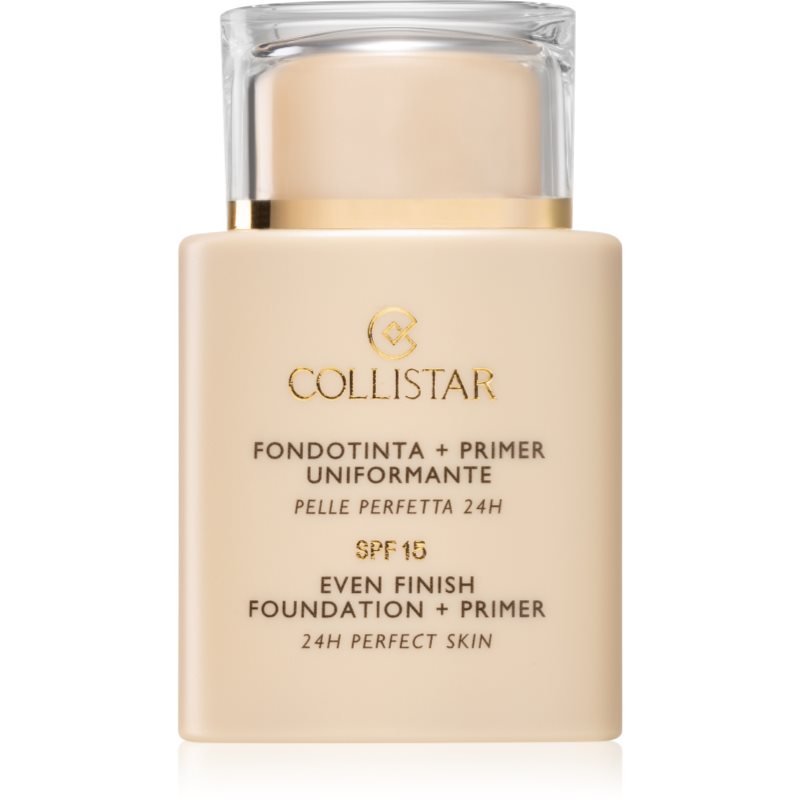 Collistar Even Finish Foundation+Primer 24h Perfect Skin тональний крем та основа під макіяж SPF 15 відтінок 6 Sole 35 мл