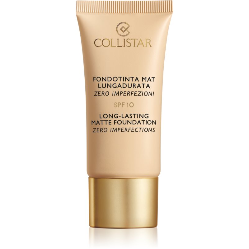 

Collistar Long-Lasting Matte Foundation стійкий матуючий тональний крем SPF 10 відтінок 1 Ivory