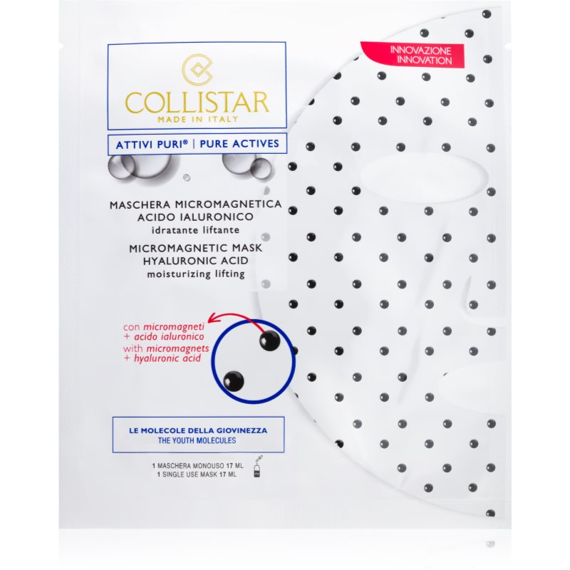 Collistar Attivi Puri Micromagnetic Mask Hyaluronic Acid mikromagnetická maska s kyselinou hyalurónovou 1 ks