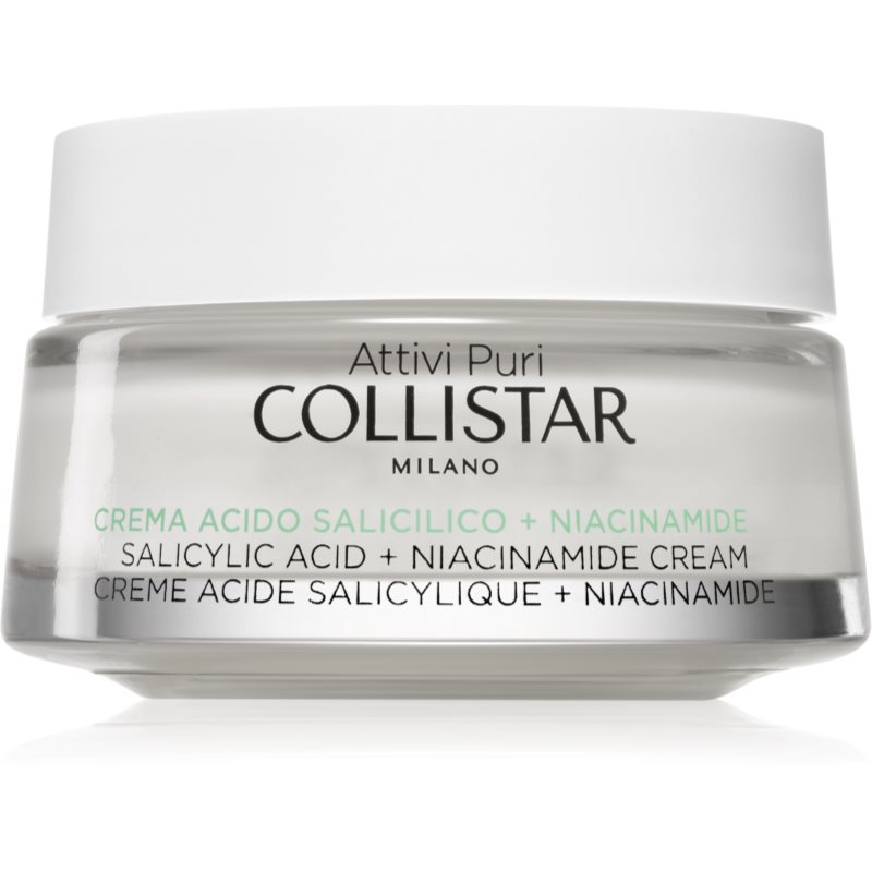 Collistar Attivi Puri Salicylic Acid + Niacinamide umirujuća krema sa salicilnom kiselinom 50 ml