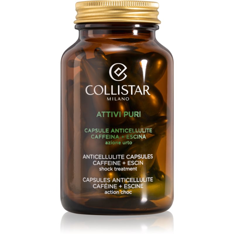 

Collistar Attivi Puri Anticellulite Caffeine+Escin кофеїнові капсули проти розтяжок та целюліту