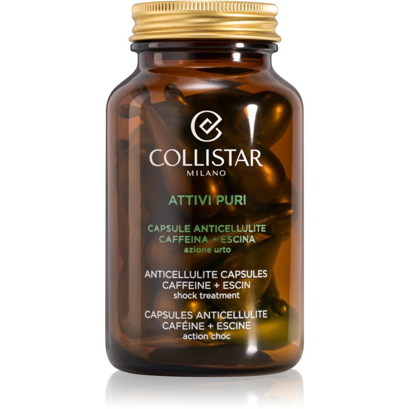 Collistar Attivi Puri Anticellulite Capsules Caffeine+Escin kofeino kapsulės celiulitui mažinti 14 vnt.