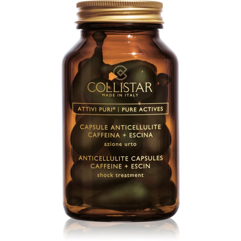 

Collistar Pure Actives Anticellulite Capsules Caffeine+Escin кофеїнові капсули проти розтяжок та целюліту