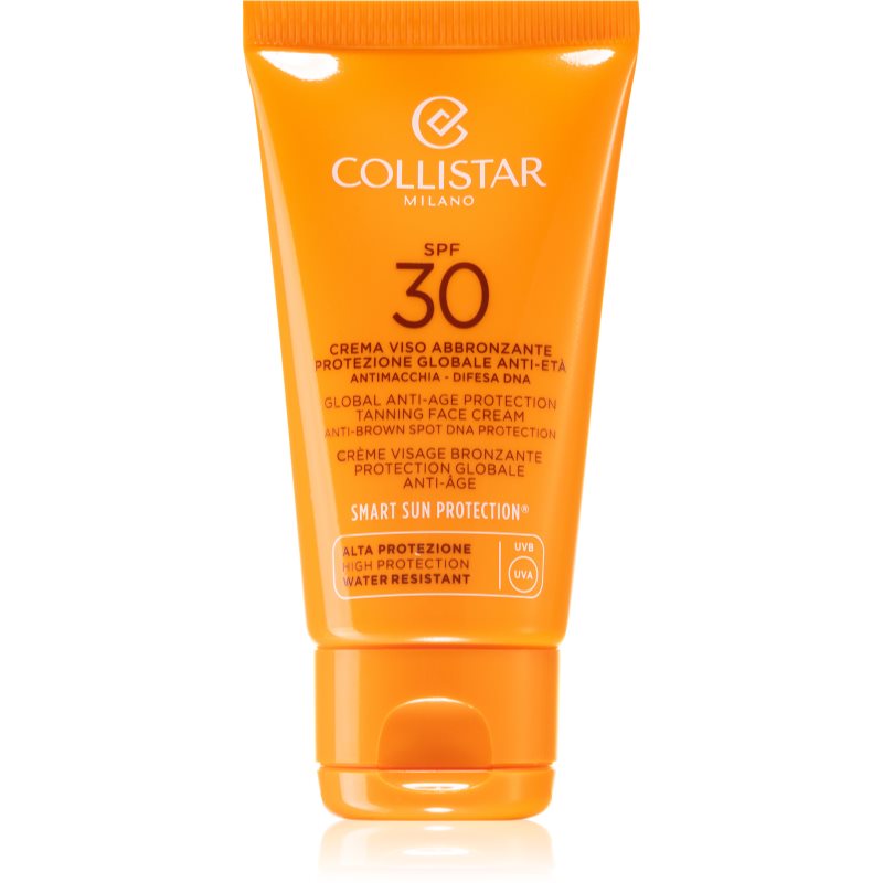 Collistar Ochranný krém na tvár pre intenzívne opálenie SPF 30 (Tanning Face Cream) 50 ml
