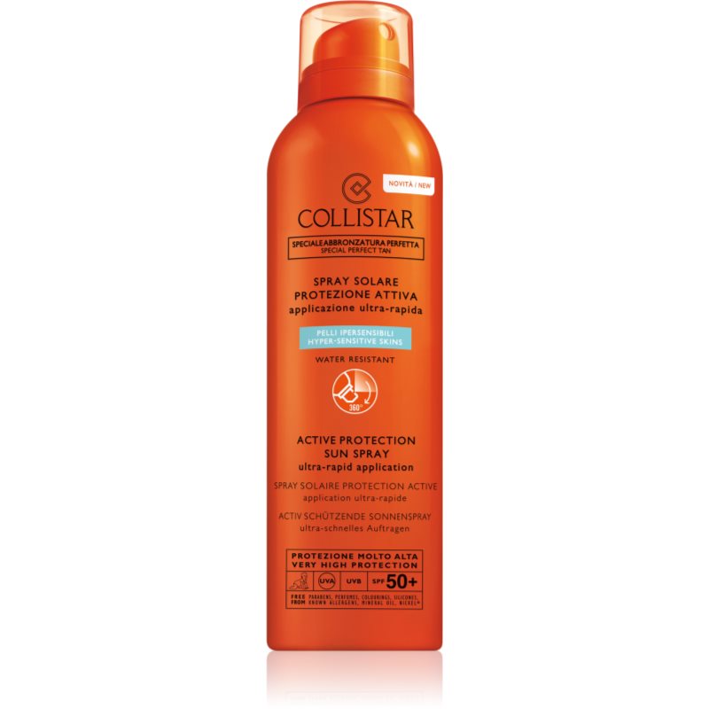 

Collistar Special Perfect Tan Active Protection Sun Spray захисний спрей для обличчя та тіла SPF 50
