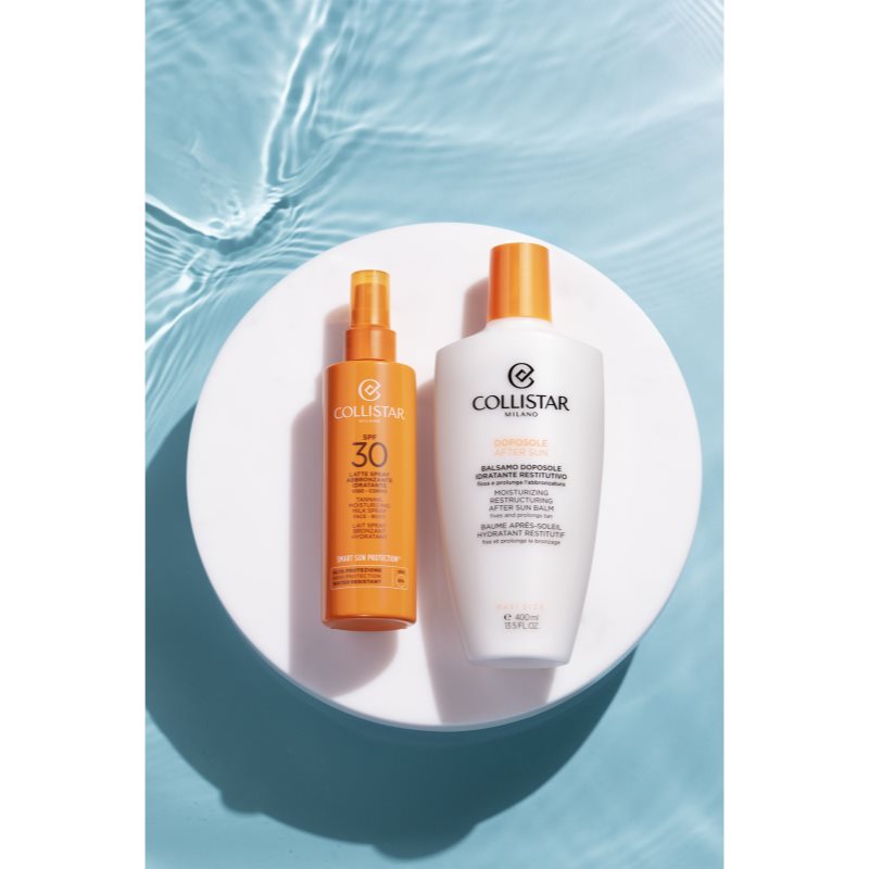 Collistar Smart Sun Protection Tanning Moisturizing Milk Spray SPF 30 захисне молочко для засмаги у формі спрею SPF 30 200 мл