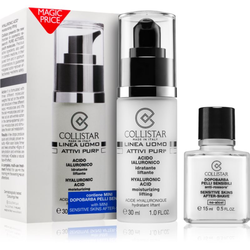 

Collistar Uomo Attivi Puri Hyaluronic Acid набір для чутливої шкіри