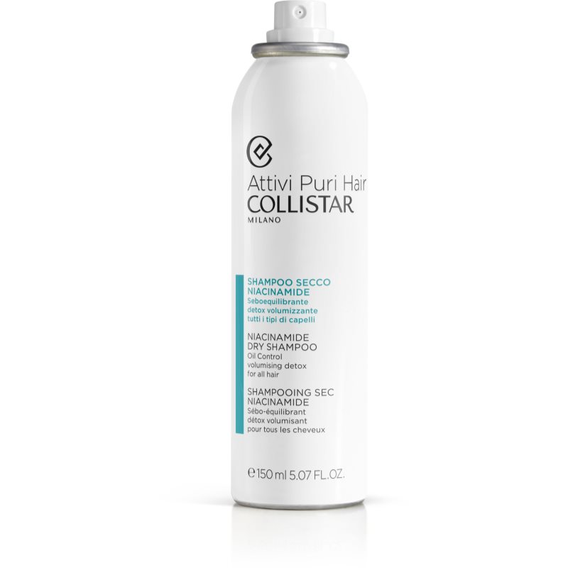 Collistar Hair Niacinamide Dry Shampoo Shampoing Sec Rafraîchissant Pour Absorber L'excès De Sébum à Base De Niacinamide 150 Ml