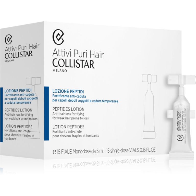 Collistar Hair Peptides Lotion Anti-hair Loss олійка для волосся з пептидами 15x5 мл
