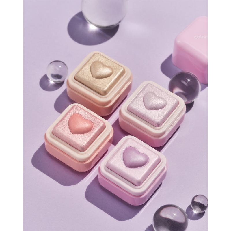 Colorgram Milk Bling Heartlighter rozjasňovač pro dokonalý vzhled odstín 02 Pink Heart 2.2 g (obrázek 4)