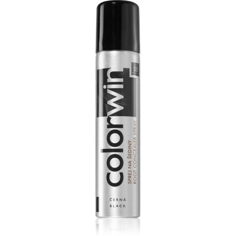Colorwin Hair spray a lenövések azonnali elfedéséhez árnyalat Black 75 ml