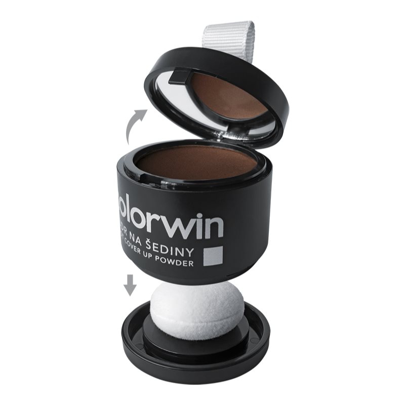 Colorwin Powder пудра для волосся для об'єму й зафарбовування сивини відтінок Dark Brown 3,2 гр