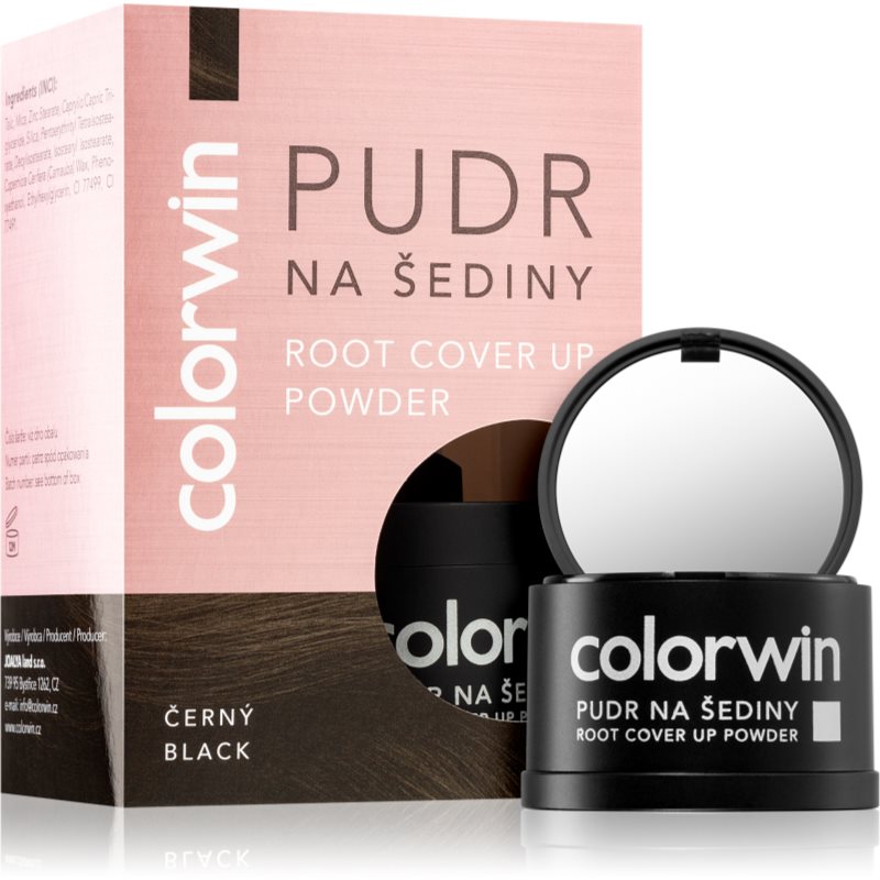 Colorwin Powder пудра для волосся для об'єму й зафарбовування сивини відтінок Black 3,2 гр