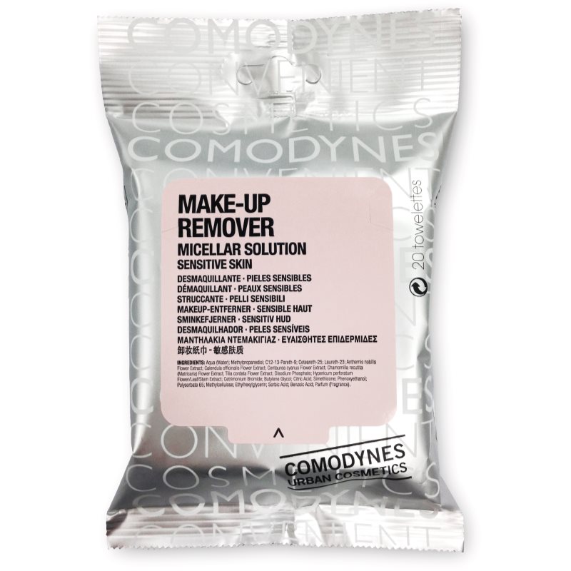 Comodynes Make-up Remover Micellar Solution очищуючі серветки для чутливої шкіри 20 кс