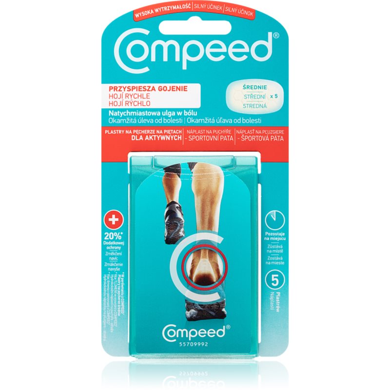 COMPEED Náplasti na pľuzgiere Športová pata náplasť na pľuzgiere na pätách 5 ks kúpite na Notino.sk