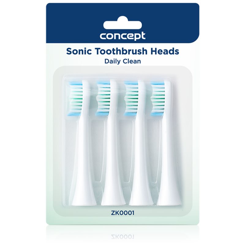 Concept Perfect Smile Daily Clean náhradní hlavice pro zubní kartáček for ZK4000, ZK4010, ZK4030, ZK4040 4 ks