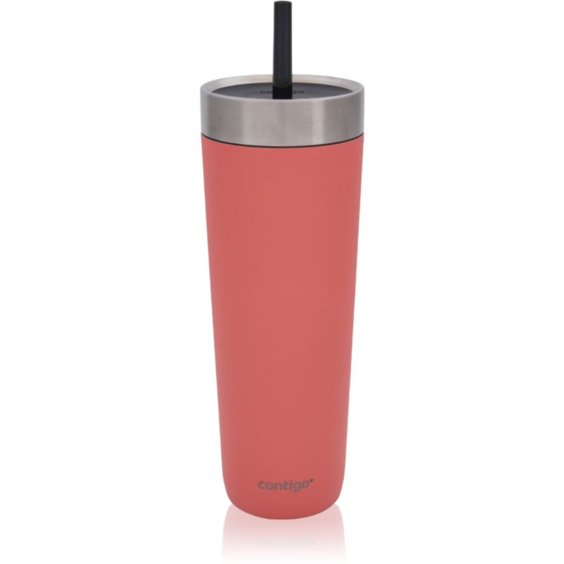 Contigo Luxe Spillproof Tumbler Thermobecher Farbe Coral 720 ml