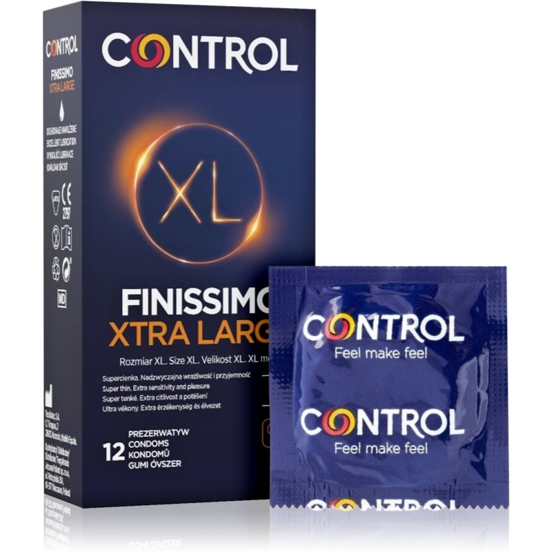 Control Finissimo XTRA Large XL Préservatifs 12 Pcs
