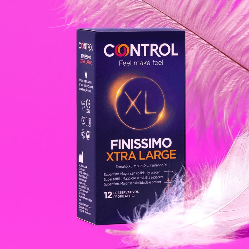 Control Finissimo XTRA Large XL Préservatifs 12 Pcs