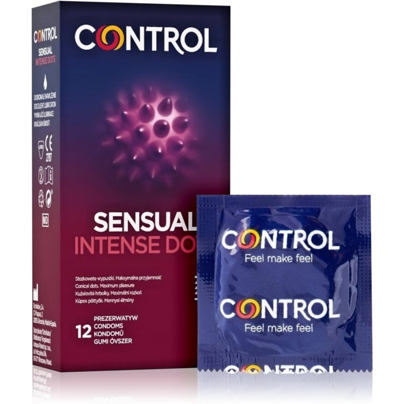 Control Sensual Intense Dots Préservatifs 12 Pcs
